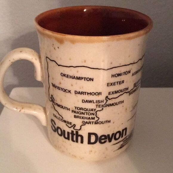 South Devon England made in Britain Coffee tea drink cup mug Pottery Of UK - Picture 1 of 5